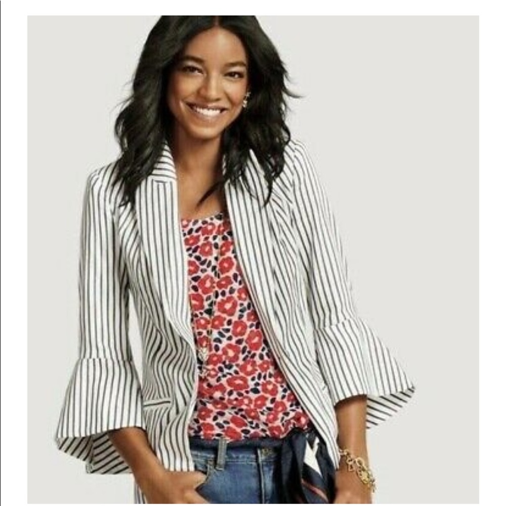 Cabi Striped Bell Jacket